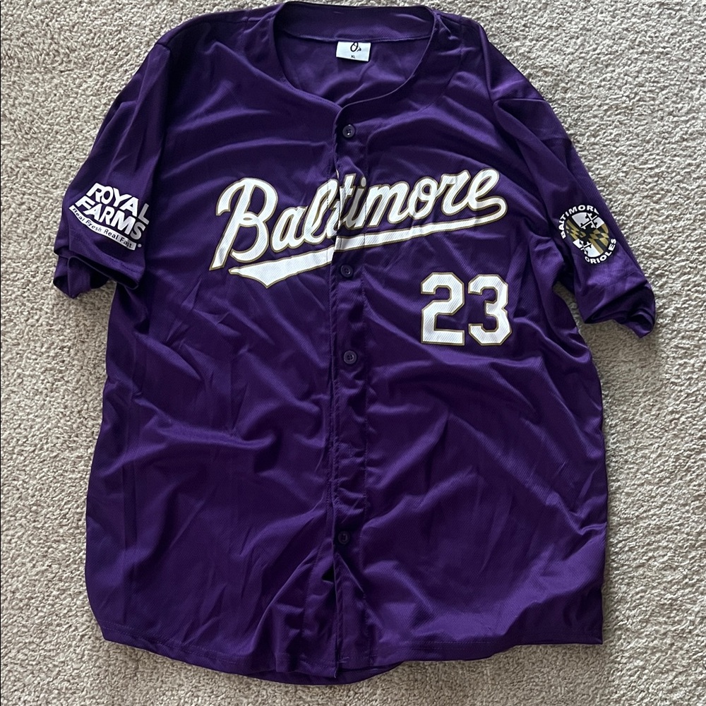 Purple Baltimore Orioles Baseball Jersey